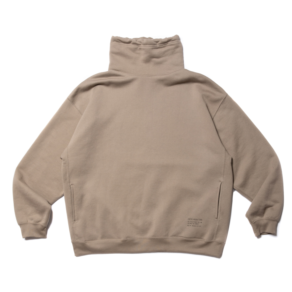 COOTIE/Compact Yarn Neck Warmer Sweatshirt（スモークベージュ）［ネックウォーマースウェット-20秋冬］ -  JONAS