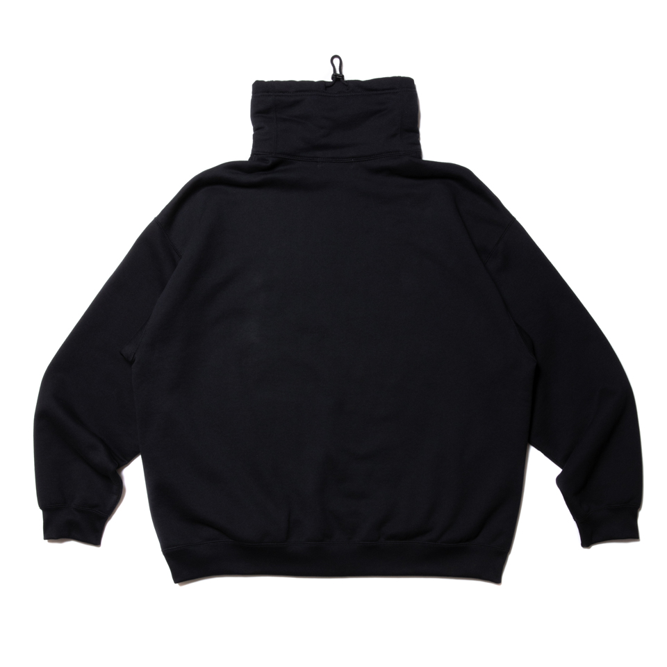 COOTIE/Compact Yarn Neck Warmer Sweatshirt（ブラック）［ネックウォーマースウェット-20秋冬］ - JONAS