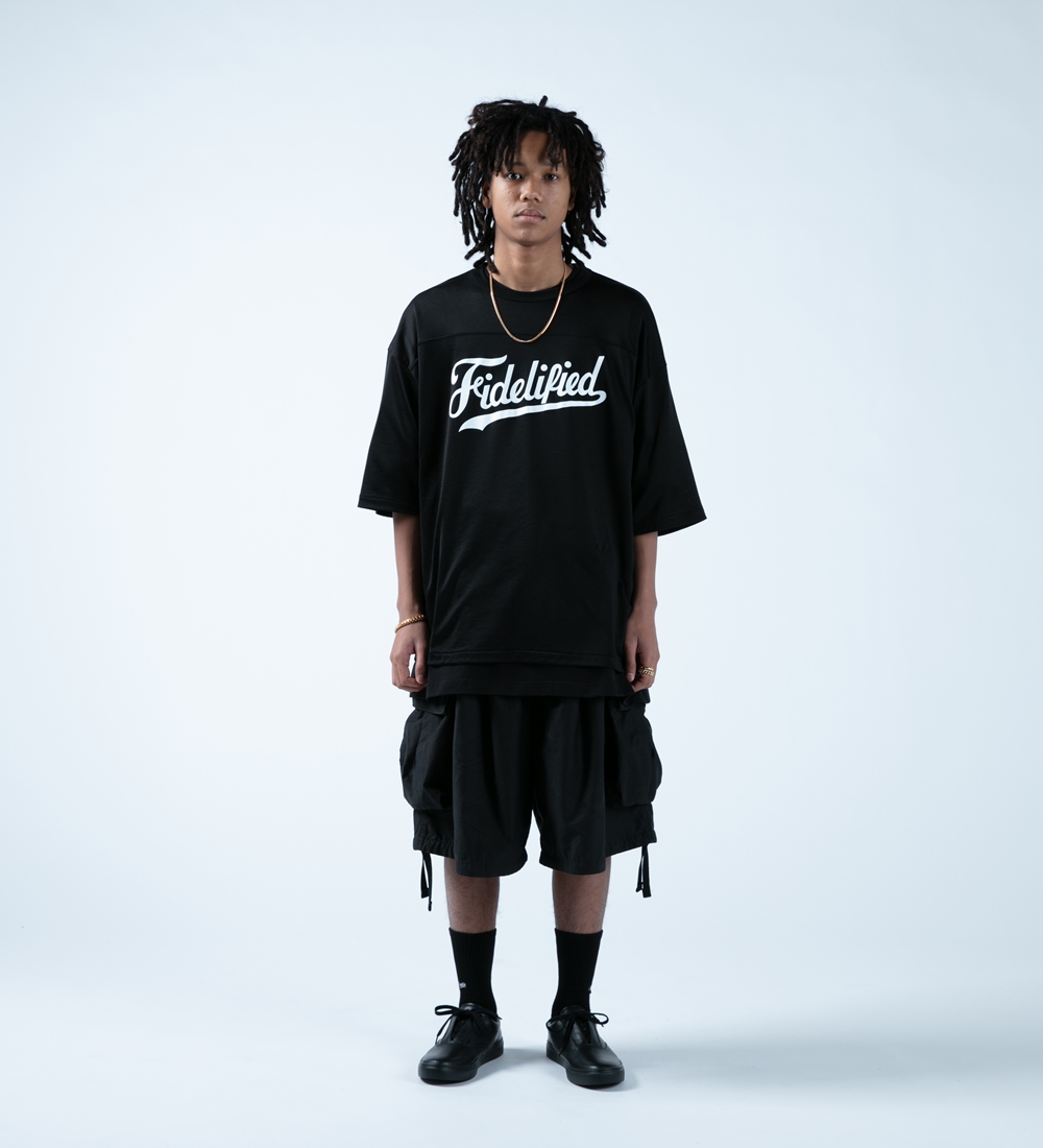 COOTIE/Back Satin Error Fit Cargo Easy Shorts（ブラック）［エラー