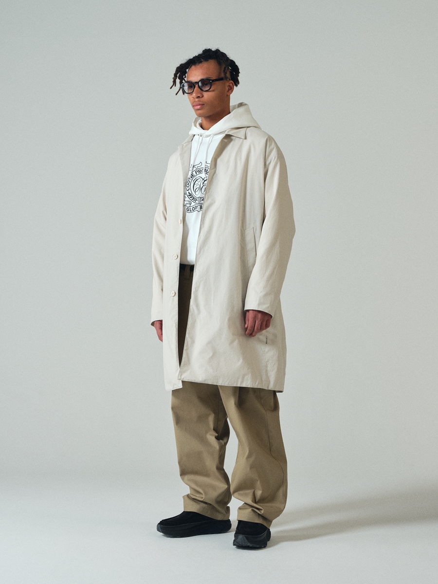 COOTIE PRODUCTIONS/Padded Bal Collar Coat（ブラック）［バルカラー