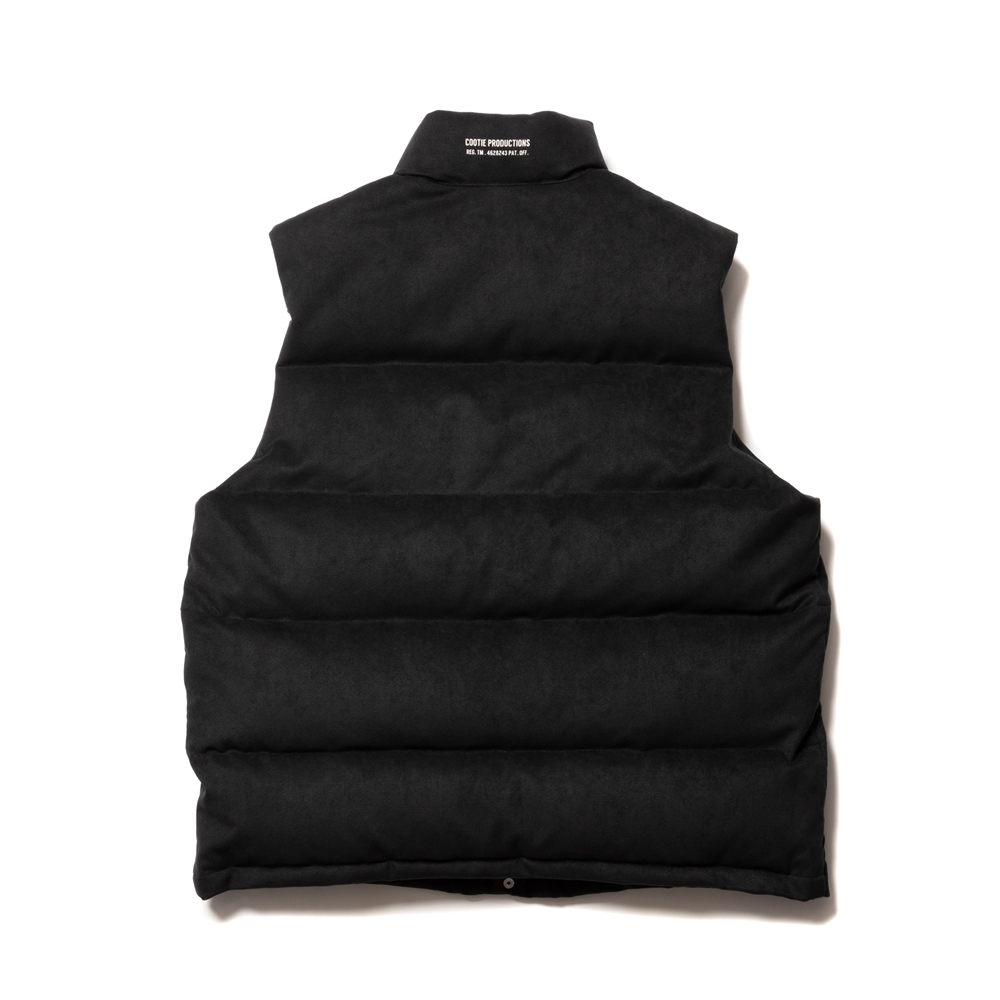 COOTIE PRODUCTIONS/Fake Suede Down Vest（ブラック）［フェイク