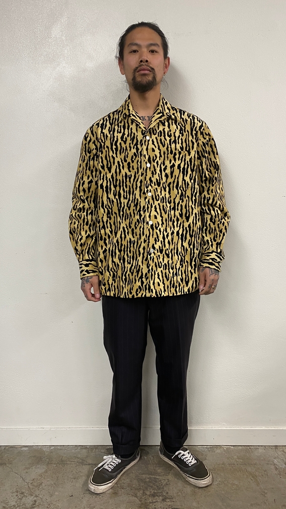 WACKO MARIA leopard オープンカラーシャツ | labiela.com