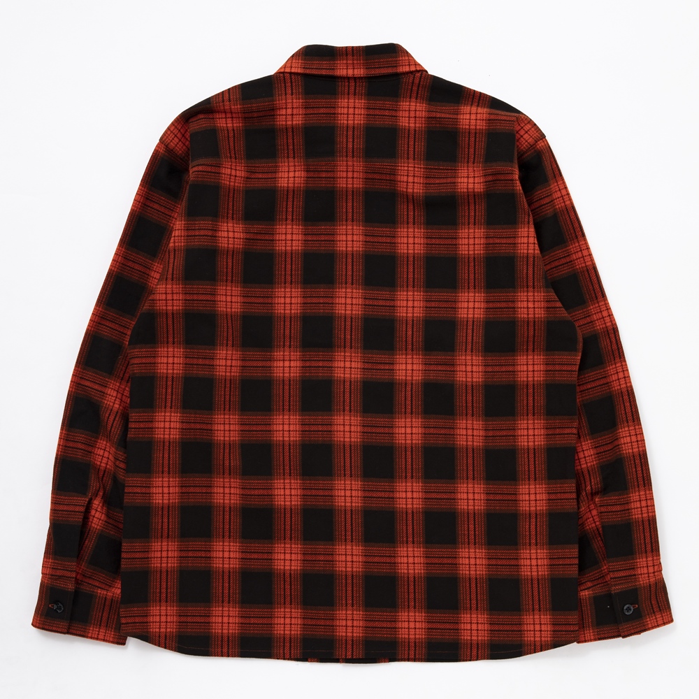 Rats Print Flannel Check Shirt オレンジチェック フランネルチェックシャツ 21秋冬 Jonas