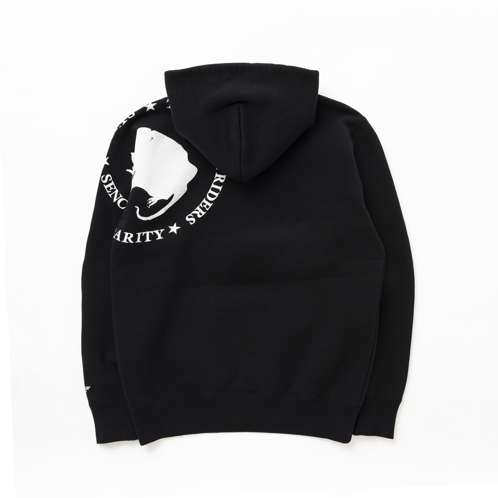 RATS/SCRIPT BIG LOGO CROSS NECK HOODIE（各色） 【40%OFF】［プル