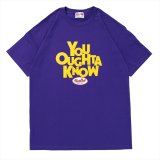 画像: PORKCHOP/YOU OUGHTA KNOW TEE（パープル）［プリントT-21秋冬］