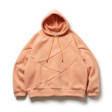 画像: TIGHTBOOTH/SPLICE SMOOTH HOODIE（サーモン） 【50%OFF】［プルオーバーパーカー-22春夏］