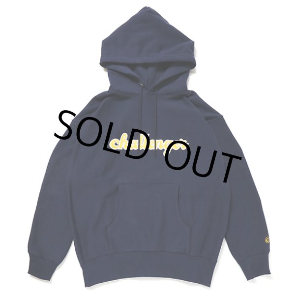 画像1: CHALLENGER/90'S LOGO HOODIE（NAVY）［プルオーバーパーカー-22秋冬］ (1)