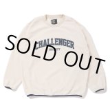 画像: CHALLENGER/COLLEGE LOGO C/N FLEECE（IVORY）［フリースクルーネック-22秋冬］