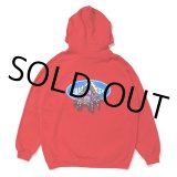 画像: CHALLENGER/LOGO SPIDER HOODIE（RED）［プルオーバーパーカー-22秋冬］