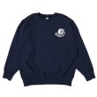 画像2: CHALLENGER/CHALLENGER WHEELS C/N SWEAT（NAVY）［クルーネックスウェット-22秋冬］ (2)