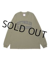 画像: ROTTWEILER/2 LINE B.D LS TEE（OLIVE） 【30%OFF】［プリント長袖T-22秋冬］