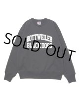 画像: ROTTWEILER/2 LINE B.D SWEATER（BLACK）［クルーネックスウェット-22秋冬］