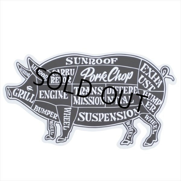 画像1: PORKCHOP/PORK STICKER（BLACK）［ポークステッカー-22秋冬］ (1)