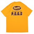 画像1: PORKCHOP/PCGS BLOCK TEE（GOLD）［プリントT-22秋冬］ (1)