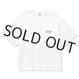 画像: CALEE/Drop shoulder logo embroidery t-shirt（Limited）（White/Green）［ドロップショルダーT-22秋冬］