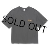 画像: CALEE/Drop shoulder logo embroidery t-shirt（Limited）（Black/Orange）［ドロップショルダーT-22秋冬］