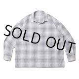 画像: COOTIE PRODUCTIONS/Ombre Check L/S Shirt（White/Gray）［オンブレチェックシャツ-22秋冬］