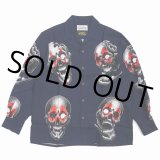 画像: WACKO MARIA/56 TATTOO STUDIO / HAWAIIAN SHIRT L/S（NAVY）［ハワイアンシャツ-22秋冬］