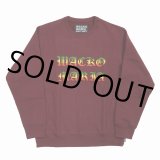 画像: WACKO MARIA/HEAVY WEIGHT CREW NECK SWEAT SHIRT（BURGUNDY）［クルーネックスウェット-22秋冬］