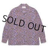 画像: WACKO MARIA/LEOPARD HAWAIIAN SHIRT L/S（PURPLE）［レオパードハワイアンシャツ-22秋冬］