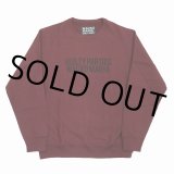 画像: WACKO MARIA/HEAVY WEIGHT CREW NECK SWEAT SHIRT（BURGUNDY）［クルーネックスウェット-22秋冬］