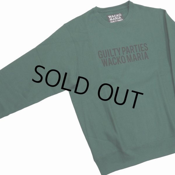 WACKO MARIA/HEAVY WEIGHT CREW NECK SWEAT SHIRT（GREEN）［クルー