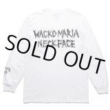 画像: WACKO MARIA/NECKFACE / CREW NECK LONG SLEEVE T-SHIRT（WHITE）［プリント長袖T-22秋冬］