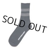 画像: COOTIE PRODUCTIONS/Raza Low gauge Line Socks（Black）［ローゲージラインソックス-22秋冬］