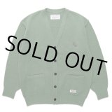 画像: WACKO MARIA/CLASSIC KNIT CARDIGAN（MINT）［クラシックニットカーディガン-22秋冬］