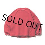 画像: TIGHTBOOTH/WAFFLE CREW KNIT（Red）［ワッフルクルーニット-22秋冬］