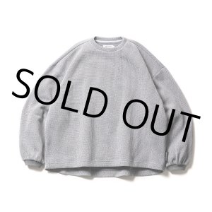 画像: TIGHTBOOTH/WAFFLE CREW KNIT（Heather Gray） 【30%OFF】［ワッフルクルーニット-22秋冬］