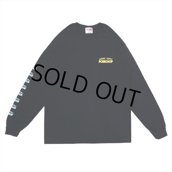 画像2: PORKCHOP/CRUSHER L/S TEE（BLACK）［プリント長袖T-22秋冬］ (2)