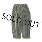 画像: TIGHTBOOTH/T VELOUR BALLOON PANTS（Olive） 【30%OFF】［ベロアバルーンパンツ-22秋冬］