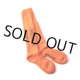 画像: TIGHTBOOTH/LABEL LOGO HIGH SOCKS（Orange）［ハイソックス-22秋冬］