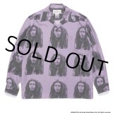 画像: WACKO MARIA/BOB MARLEY / HAWAIIAN SHIRT L/S（PURPLE）［ハワイアンシャツ-22秋冬］