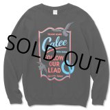 画像: CALEE/CALEE Sign board crew neck sweat -Naturally paint design-（Black） 【70%OFF】［クルーネックスウェット-22秋冬］