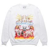 画像: WACKO MARIA/NECKFACE / SWEAT SHIRT（WHITE）［クルーネックスウェット-22秋冬］