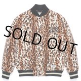 画像: WACKO MARIA/LEOPARD VARSITY JACKET（BEIGE）［レオパードスタジャン-22秋冬］