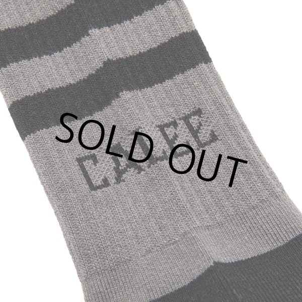 画像3: CALEE/CALEE Logo line socks（Gray）［ソックス-22秋冬］ (3)