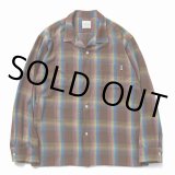 画像: RATS/RAYON CHECK SHIRT（BROWN CHECK） 【30%OFF】［レーヨンチェックシャツ-22秋冬］