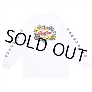 画像: PORKCHOP/OVAL&STUFF L/S TEE（WHITE）［プリント長袖T-22秋冬］