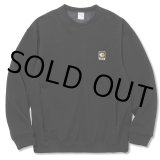 画像: CALEE/Bomber heat trade mark logo wappen crew neck sweat（Black） 【60%OFF】［ボンバーヒートクルーネックスウェット-22秋冬］