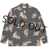 画像: WACKO MARIA/TIM LEHI / HAWAIIAN SHIRT L/S（BLACK）［ハワイアンシャツ-22秋冬］