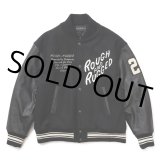 画像: ROUGH AND RUGGED/DUST（BLACK/BLACK） 【30%OFF】［袖レザースタジャン-22秋冬］