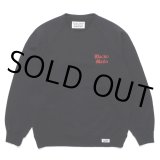 画像: WACKO MARIA/ WASHED HEAVY WEIGHT CREW NECK SWEAT SHIRT（BLACK）［クルーネックスウェット-22秋冬］