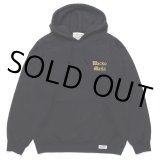 画像: WACKO MARIA/WASHED HEAVY WEIGHT PULL OVER HOODED SWEAT SHIRT（BLACK）［プルオーバーパーカー-22秋冬］