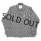 画像: DAIRIKU/Mohair Argyle Check Shirt with Money Clip（Black） 【30%OFF】［モヘアアーガイルチェックシャツwithマネークリップ-22秋冬］