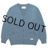 画像: WACKO MARIA/MOHAIR KNIT CARDIGAN（BLUE）［モヘアカーディガン-22秋冬］