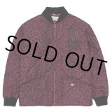 画像: WACKO MARIA/DICKIES / LEOPARD QUILITING JACKET（BURGUNDY）［レオパードキルティングJKT-22秋冬］