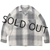 画像: COOTIE PRODUCTIONS/Ombre Check Open Collar Pullover L/S Shirt（Ombre Check）［オンブレチェックオープンカラープルオーバーシャツ-22秋冬］